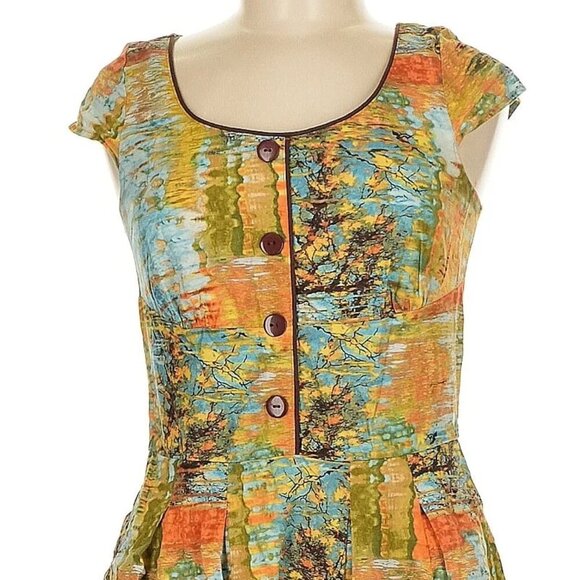 ModCloth x Retrolicious "All The Colors Of The Whim" Dress - Picture 4 of 6